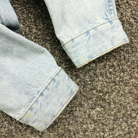 Vintage Levi's SilverTab Jacket Denim Aztec Southwestern Tribal Mens Medium - Picture 14 of 16